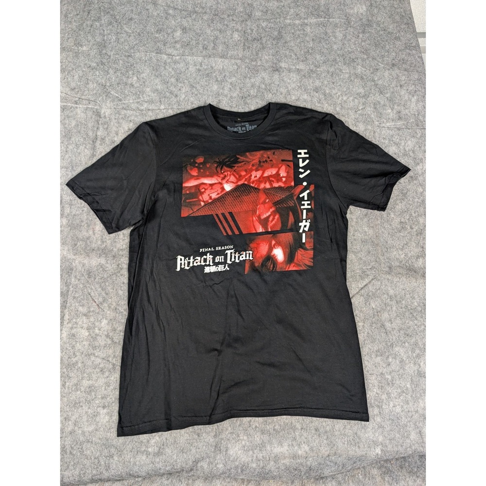 Eren Yeager | Funimation | Black | Mens | Attack on Titan‎ Final Tee | M